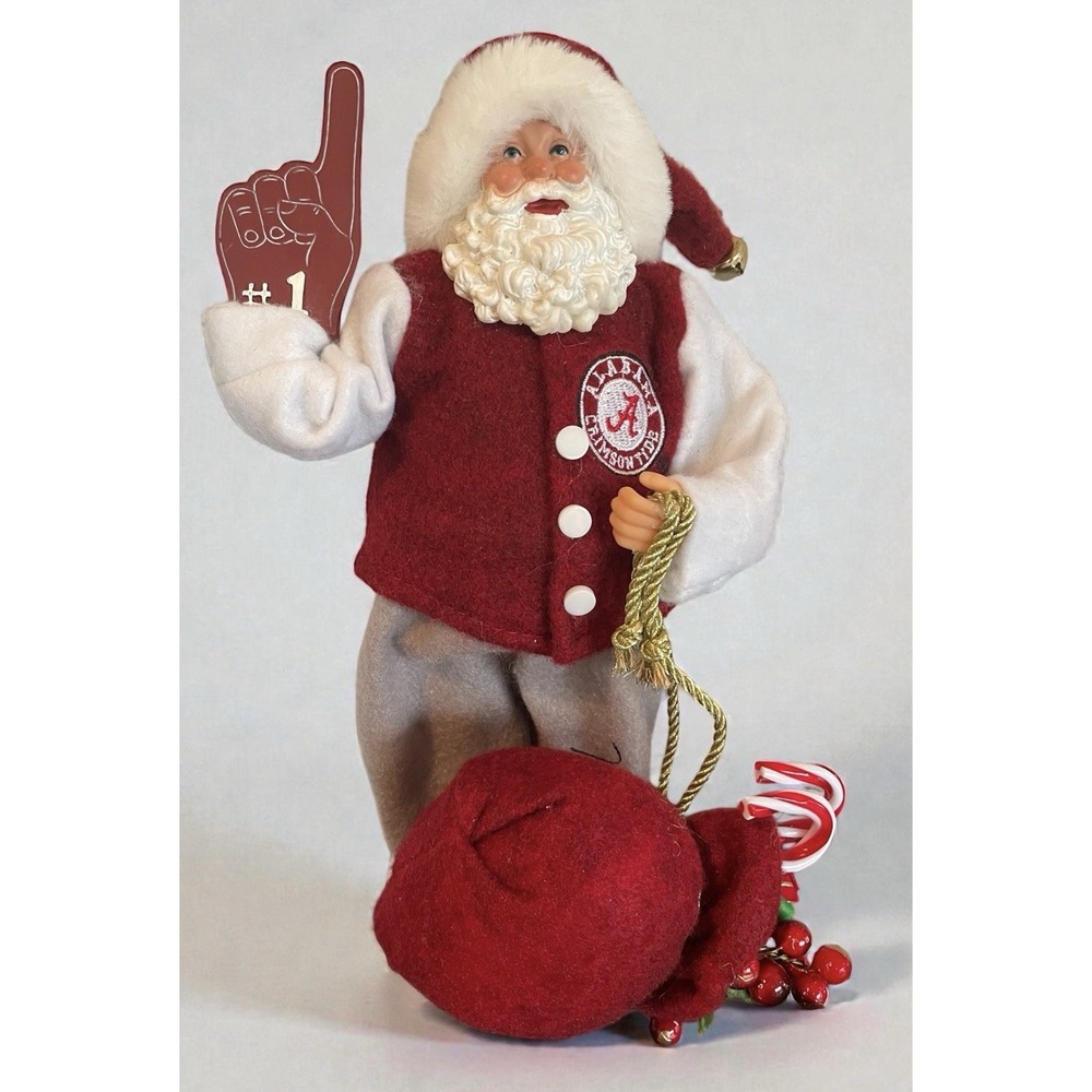 Fanatics University Alabama Crimson Tide Number 1 Santa Present Sack Free Stand